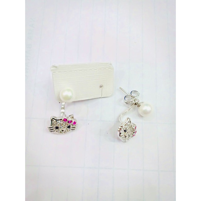 Anting hellokity / mutiara / yaxiya / xuping / anting klip