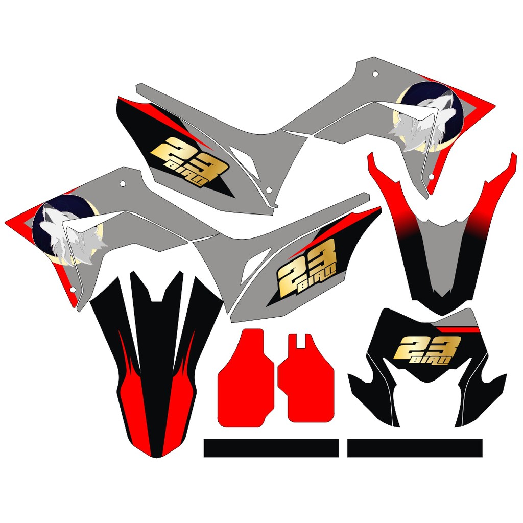 Sticker DECAL CRF 150 L Bisa Custom Stiker Honda CRF 150 L  (99)