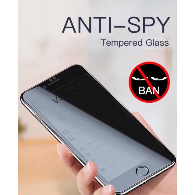 IPHONE 6  7 8 6+ 7+ 8+ TEMPRED GLASS ANTI SPY ANTI GORES KACA GELAP TEMPERED ANTI PEEPING FULL COVER PELINDUNG LAYAR 6G 6S 7G 8G 6 PLUS 7 PLUS 8 PLUS