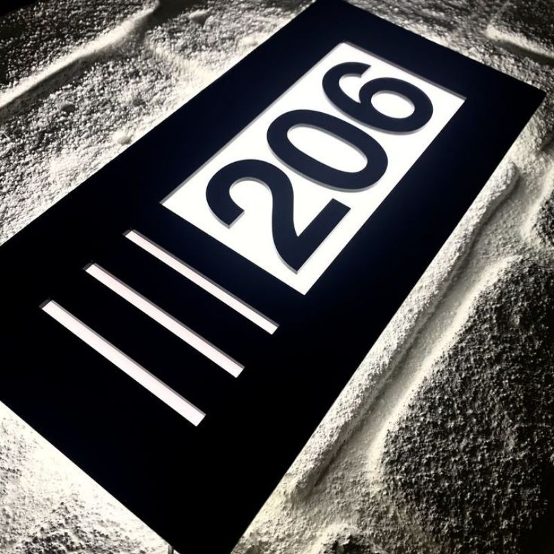 NOMOR RUMAH ACRYLIC LED, ACRYLIC NOMOR RUMAH DESIGN, NOMOR RUMAH CUSTOM, NOMOR RUMAH LED NYALA.