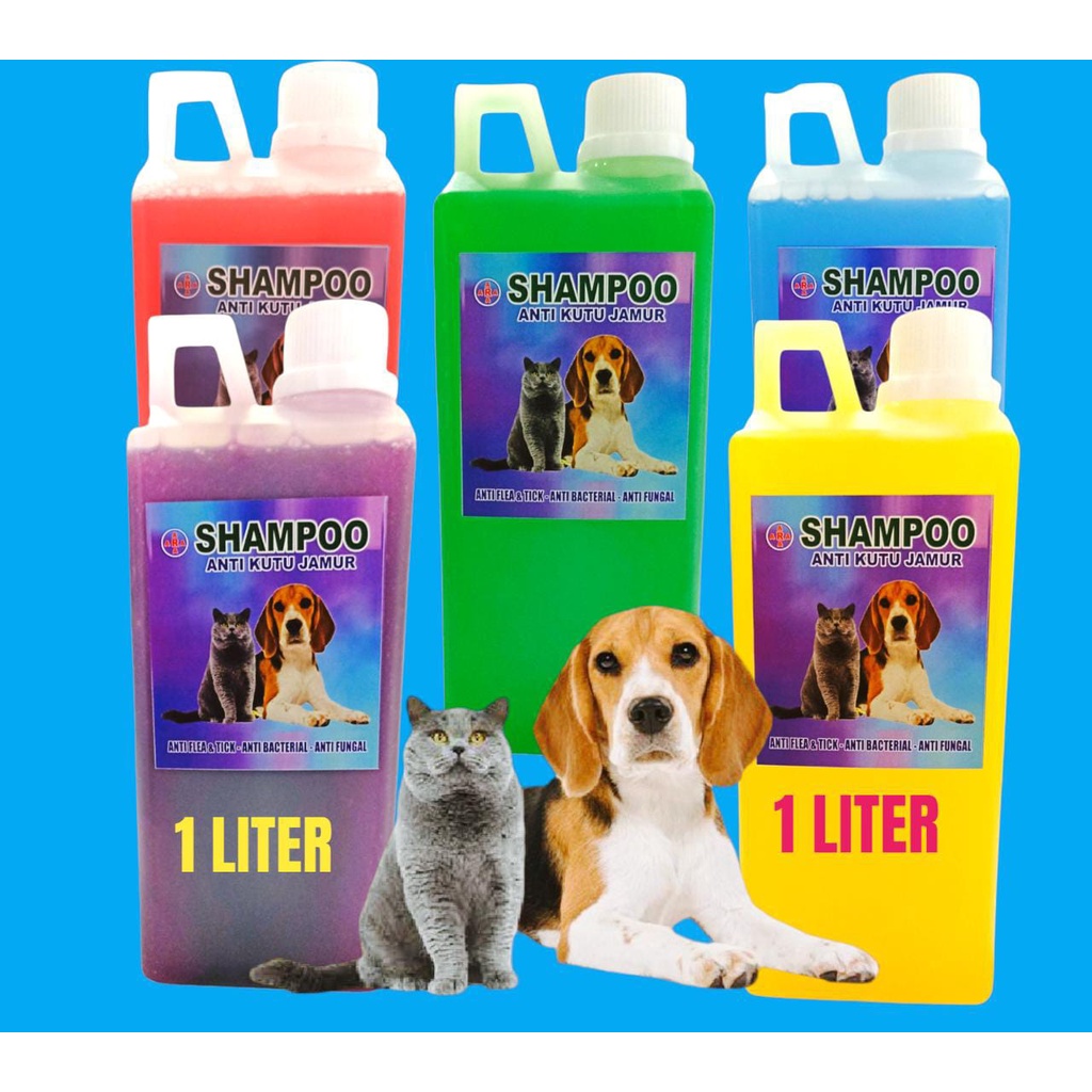 shampoo kucing dan anjing 1000ML anti kutu dan jamur