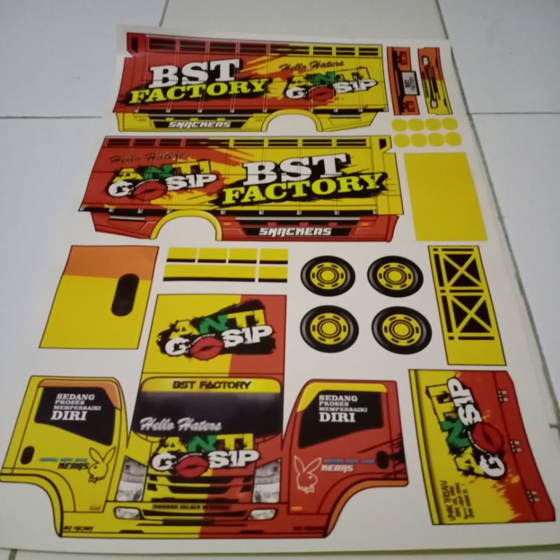 

Promo stiker pola truk oleng anti gosip termurah