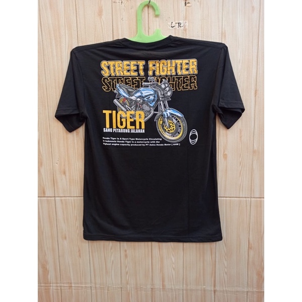 kaos honda tiger herex street fighter sang petarung jalanan