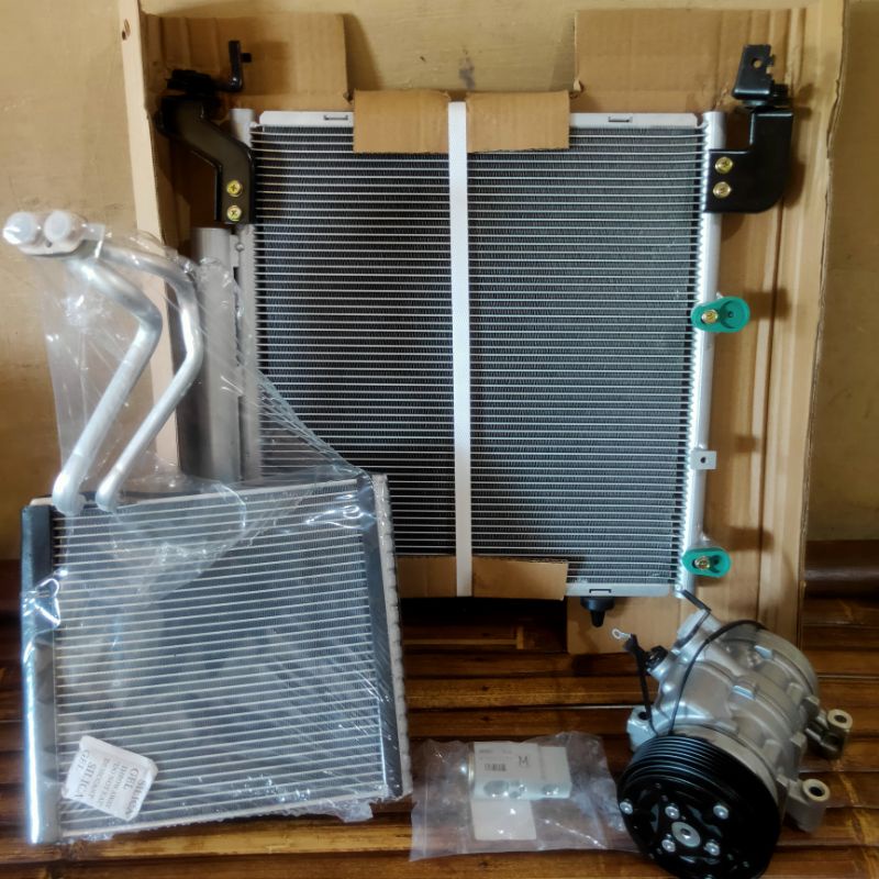 Paket AC Mobil Xenia New 2013 - 2017 Lengkap Komplit Kompressor Pulley Kondensor Evaporator Expansi
