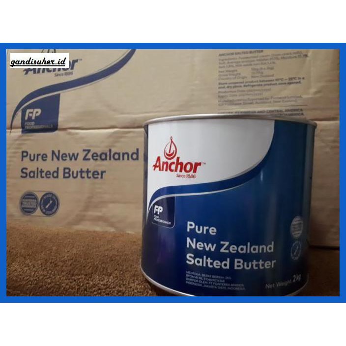 

Rettubagetnem- Anchor Butter Salted 6 X 2 Kg -Asli-Slii.