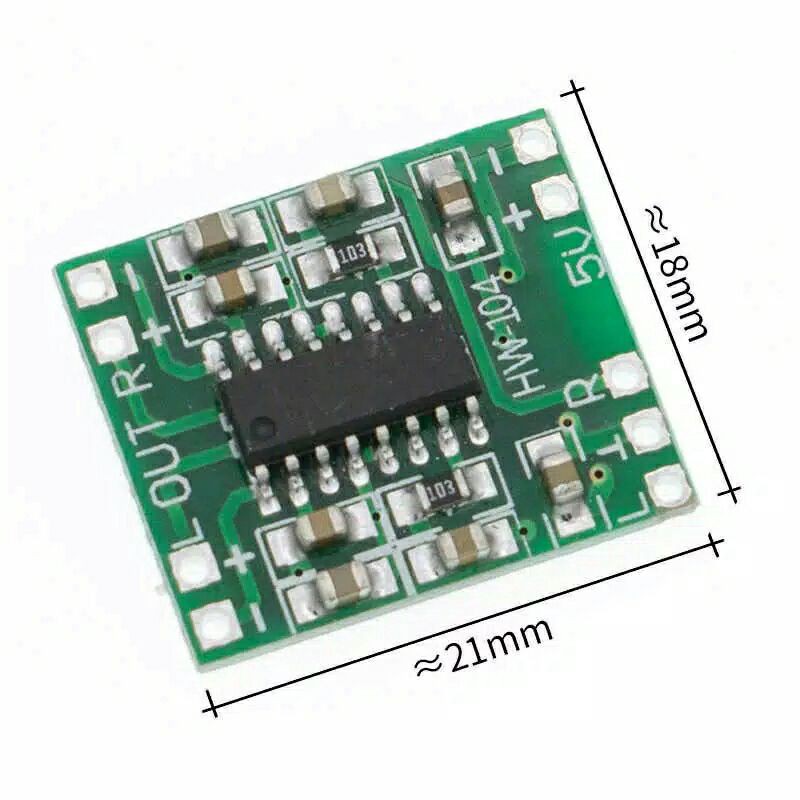 Kit Stereo Power Amplifier PAM8403 3 Watt per Channel polos