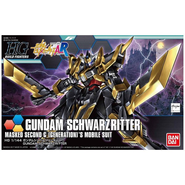 BANDAI HG 1/144 HGBF Gundam Schwarz Ritter Schwarzritter