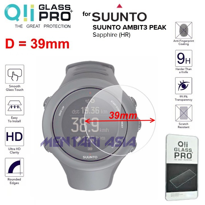 Tempered Glass SUUNTO AMBIT3 PEAK - QII 39mm PREMIUM TG