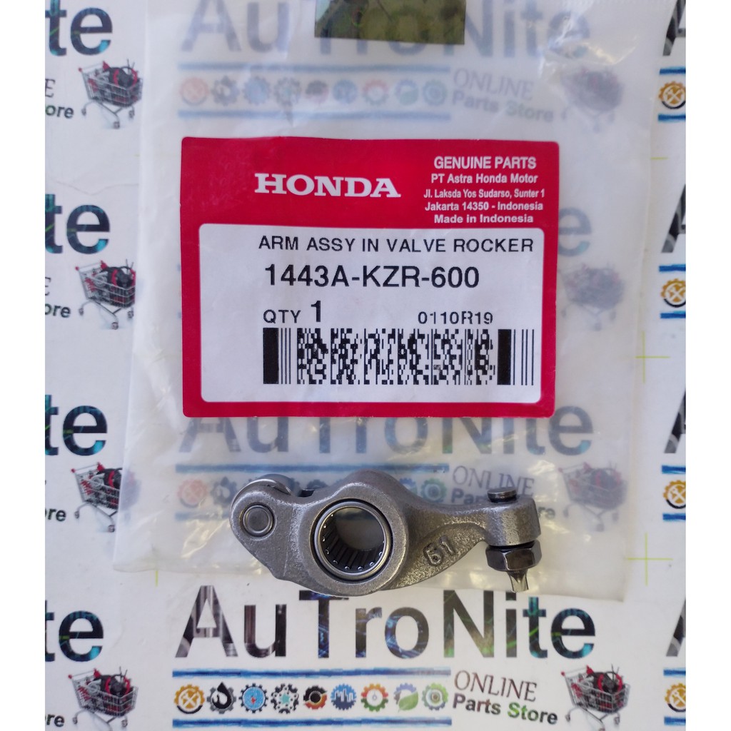 Templar Pelatuk Arm Assy In Valve Roller Rocker 1443A-KZR-600 Ori Honda Air Blade Vario PCX SH 125 A
