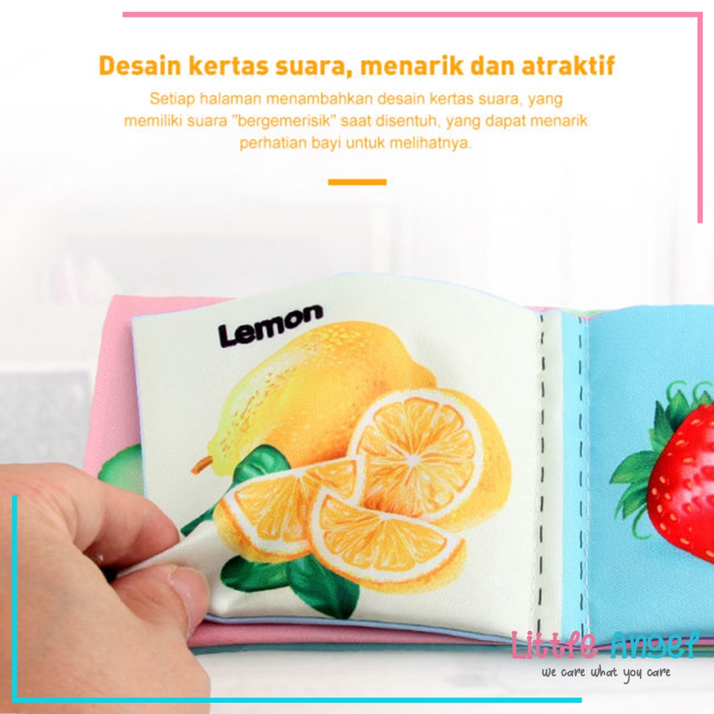 BUKU KAIN EDUKASI ANAK Buku Bantal Bayi Mainan Edukasi Karakter Anak Balita Belajar Cerita Gambar Edukatif Cloth Education Soft Book