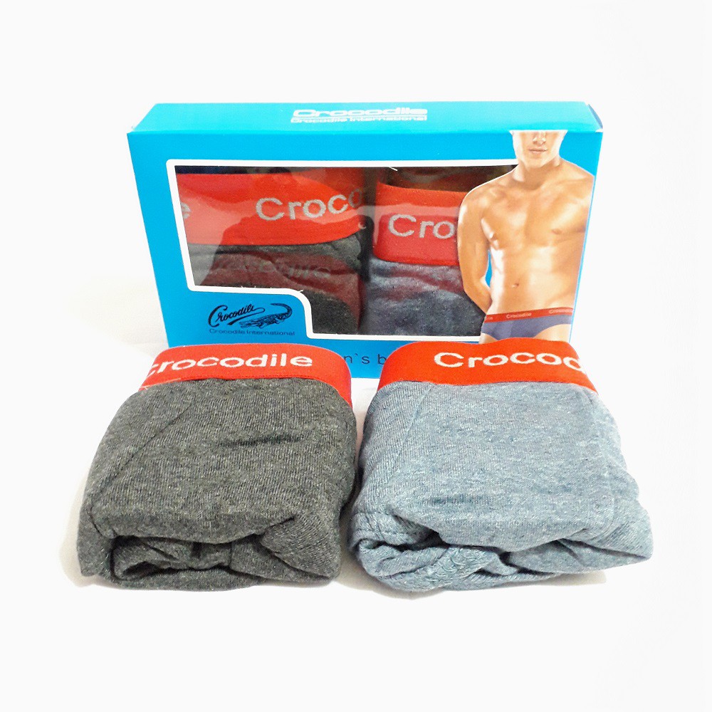 [2 pcs] Celana Dalam Pria Crocodile  / 1 Box CD Brief 263