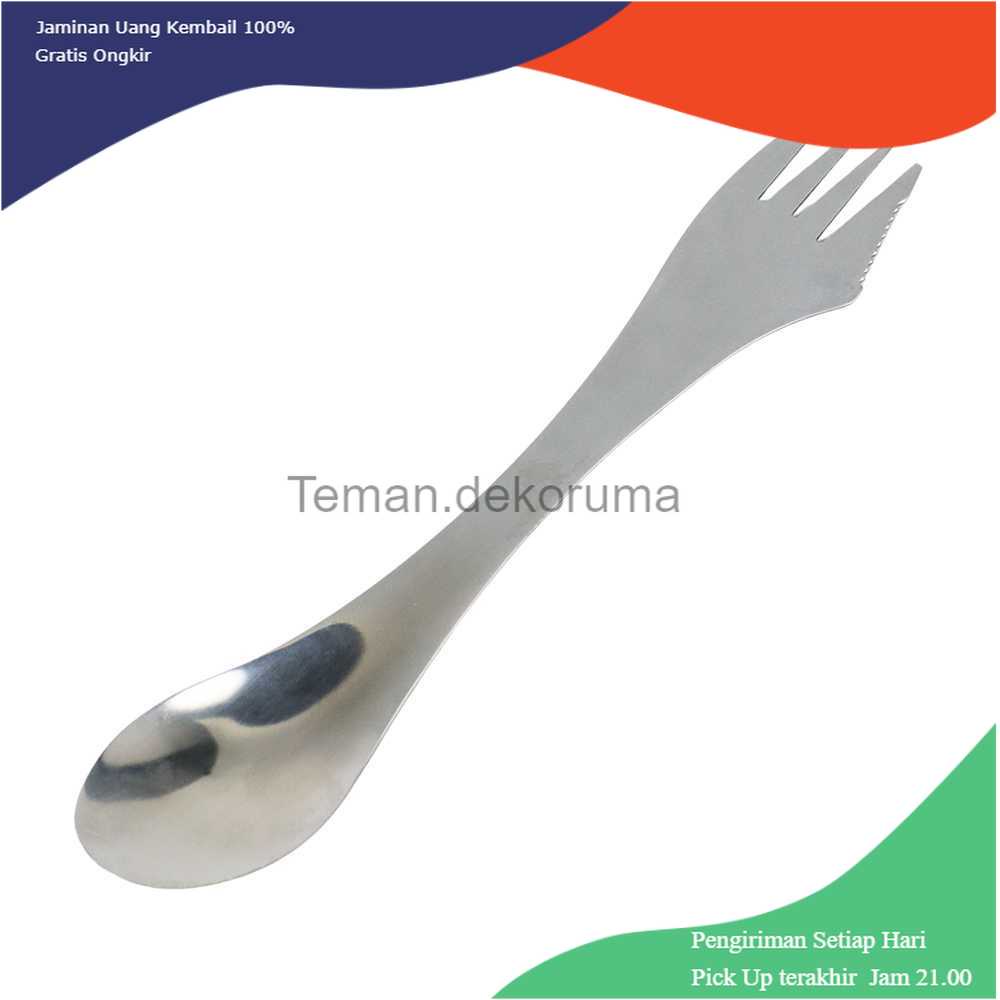 TD-DPR KNIFEZER 3 in 1 Sendok Garpu Pisau Stainless Steel - HG1514