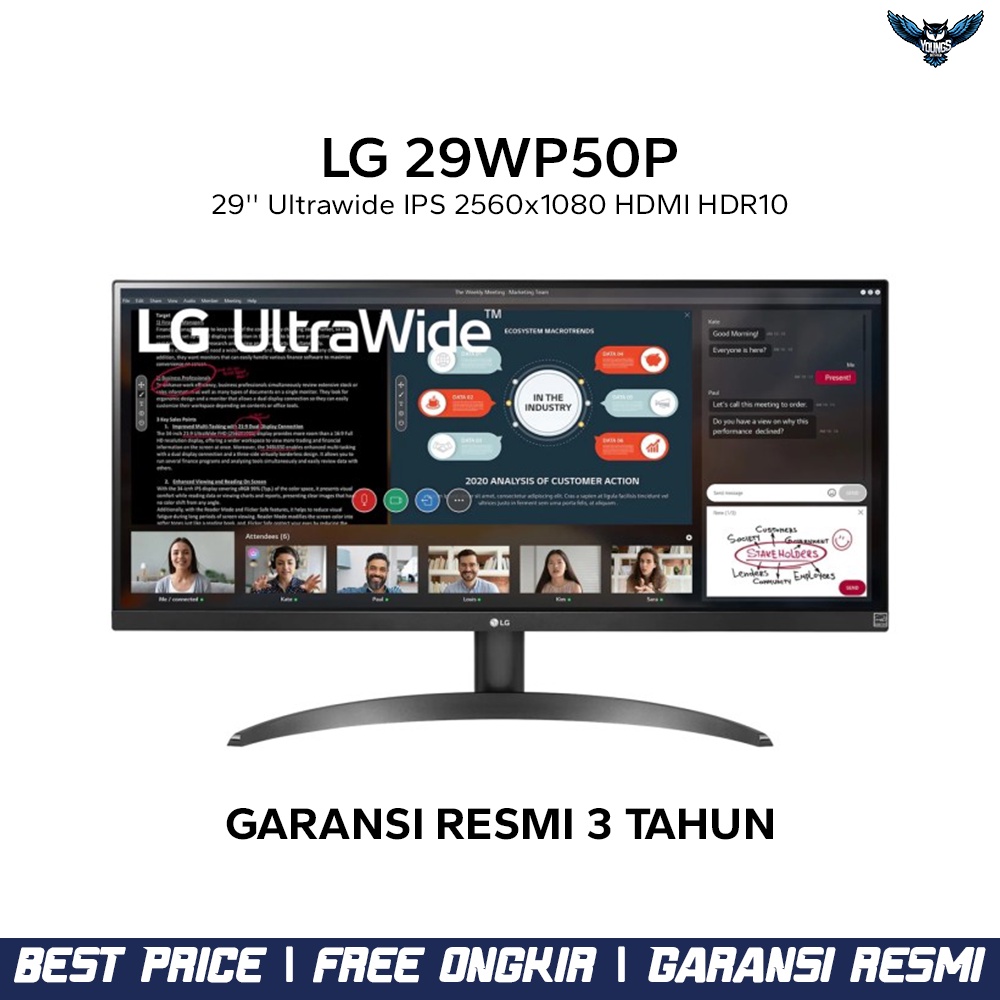 LED LG UltraWide 29WP500-B 29&quot; IPS sRGB 99% 2560x1080 HDR10 Monitor