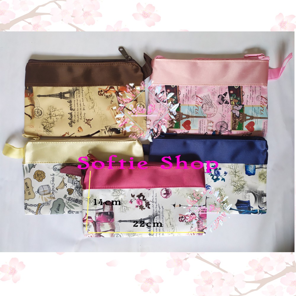Souvenir Dompet Motif PARIS Besar TANPA KEMASAN