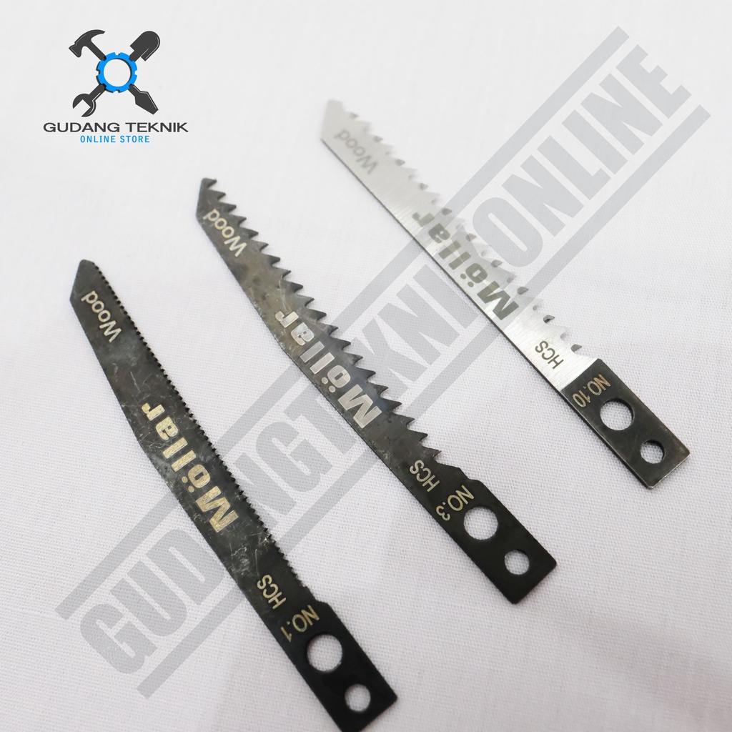 (SATUAN/PER PCS) Mata Jigsaw 1 Pcs MOLLAR No 1 3 10  / Mata Gergaji Kayu Jigsaw Blade MOLLAR No.1 No.3 No.10 SATUAN