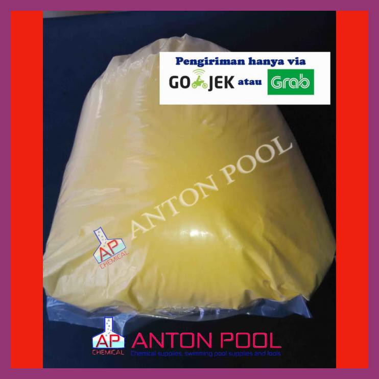 

PAC POLY ALUMINIUM CHLORIDE CHINA (1 KG) GOJEK / GRAB SAJA