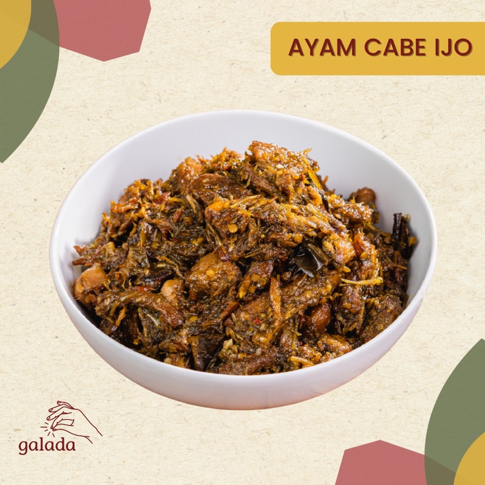 

- BARU Ayam Cabe Ijo / Ayam Sambal Cabe Ijo | Galada - 125gr