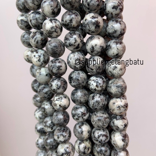 supplier batu abu white labrador putih 10mm labradorite bongkah akik aksesoris fesyen pria wanita