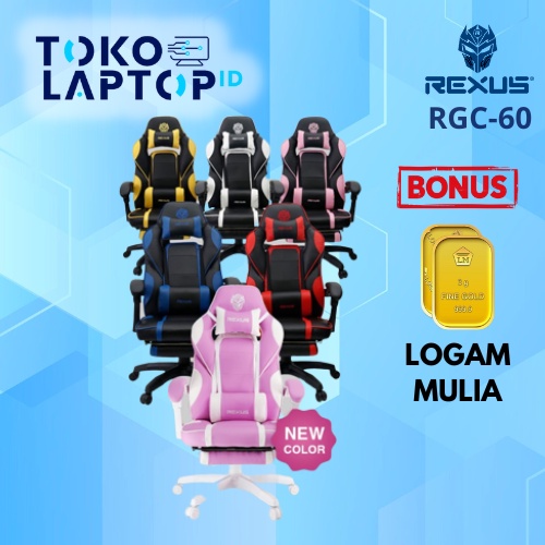 Rexus R60 / RGC60 Gaming Chair Original Garansi Resmi