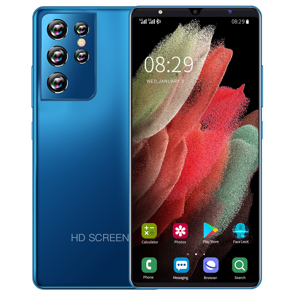 PROMO CUCI GUDANG  HP Di Bawah 1 Juta hp murah cod galaxy S21 Ultra 6GB+128GB handphone kredit hp cicilan murah Pengiriman lokal baru handphone hp murah dibawah 500 asli ori hp hp murah promo-Blue