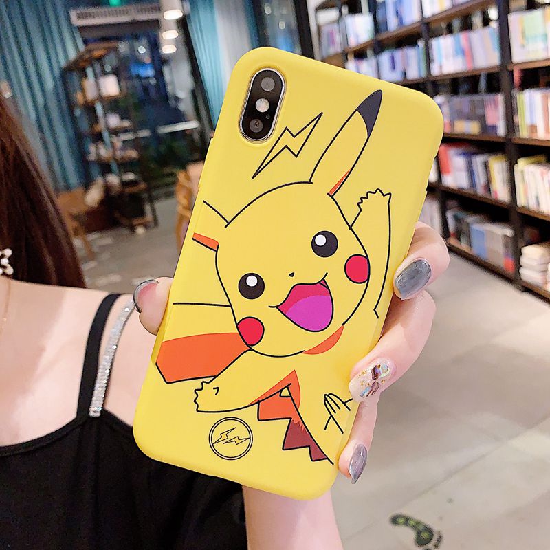 Pikachu Soft Case Apple iPhone 6 6S 7 8 + Plus SE 2020 11 12 Pro Max X XR XS Max Casing SAMSUNG Note 9 10 Plus A51 A71