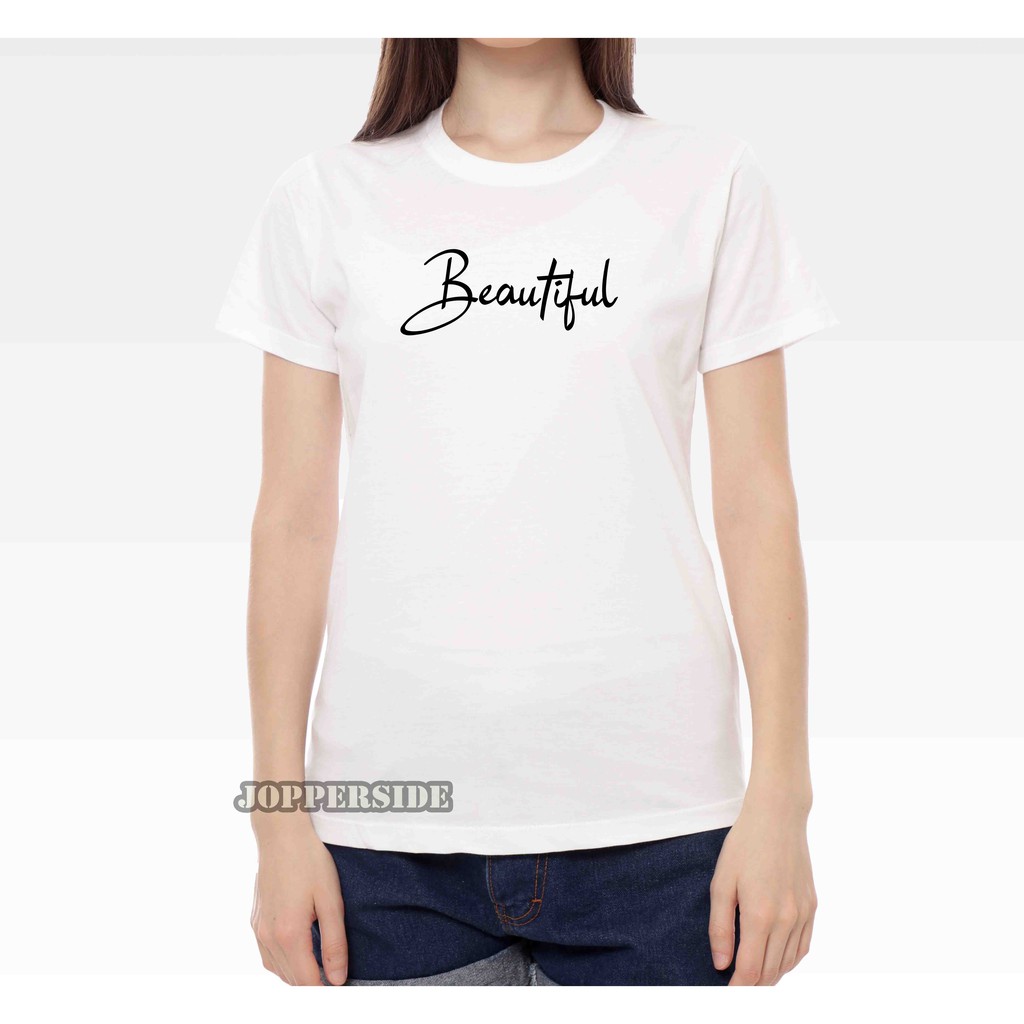 JOPPERSIDE T SHIRT KAOS DISTRO WANITA PEREMPUAN CEWEK SLIMFIT ORIGINAL PREMIUM BEAUTIFUL TW5