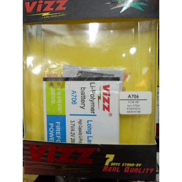 Battery Baterai Batre Vizz Lenovo A706 A738 A516 A820 Double Power Ori