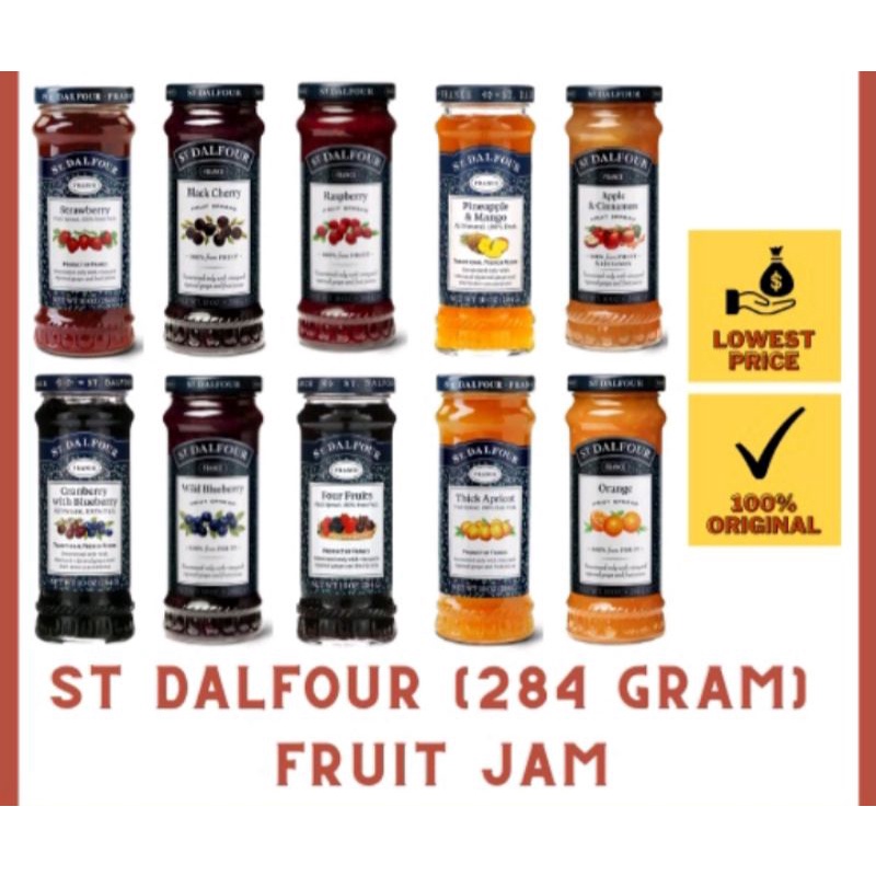 

st dalfour all selai buah variants halal mui
