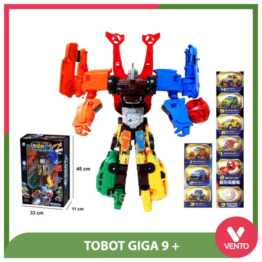 [VENTO]Mainan Anak Tobot Mini Giga 9+ / Robot Mobil