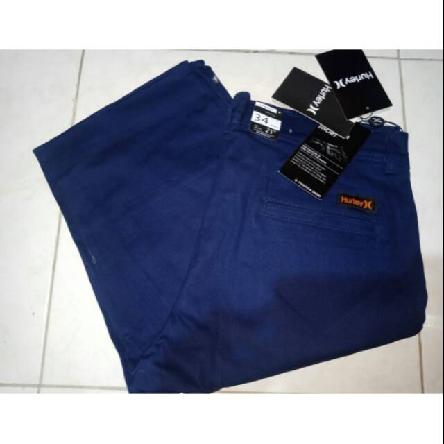 Celana panjang pria chinos warna ungu ke navy size 34