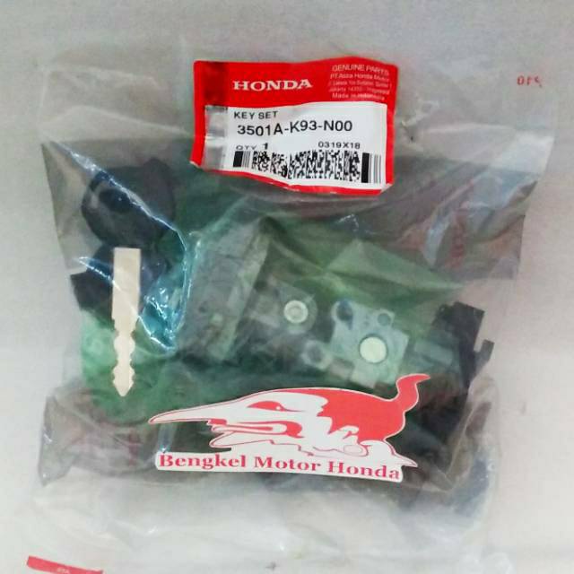 Key Set Kunci Kontak Motor Scoopy ESP LED K93 Ban Donat Ori AHM 3501AK93N00