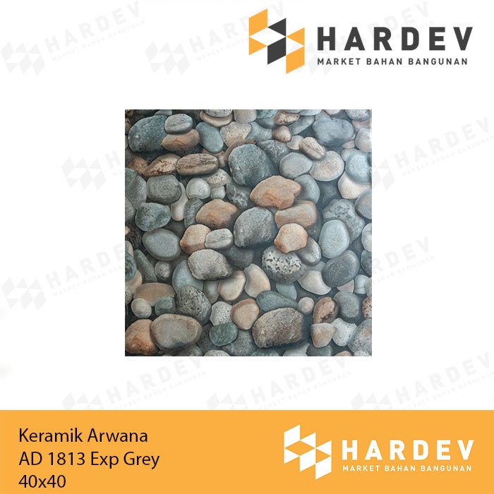 KERAMIK ARWANA 40X40 1813 GREY KW1