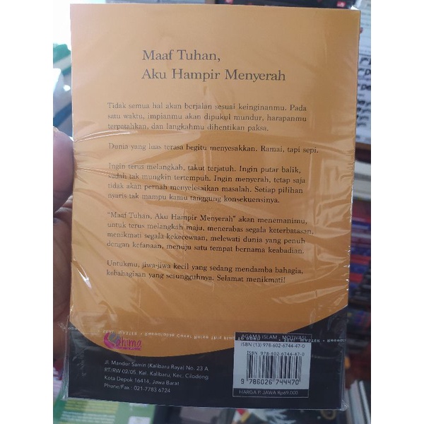 NOVEL MAAF TUHAN AKU MENYERAH BY ALFI GAZALI-2