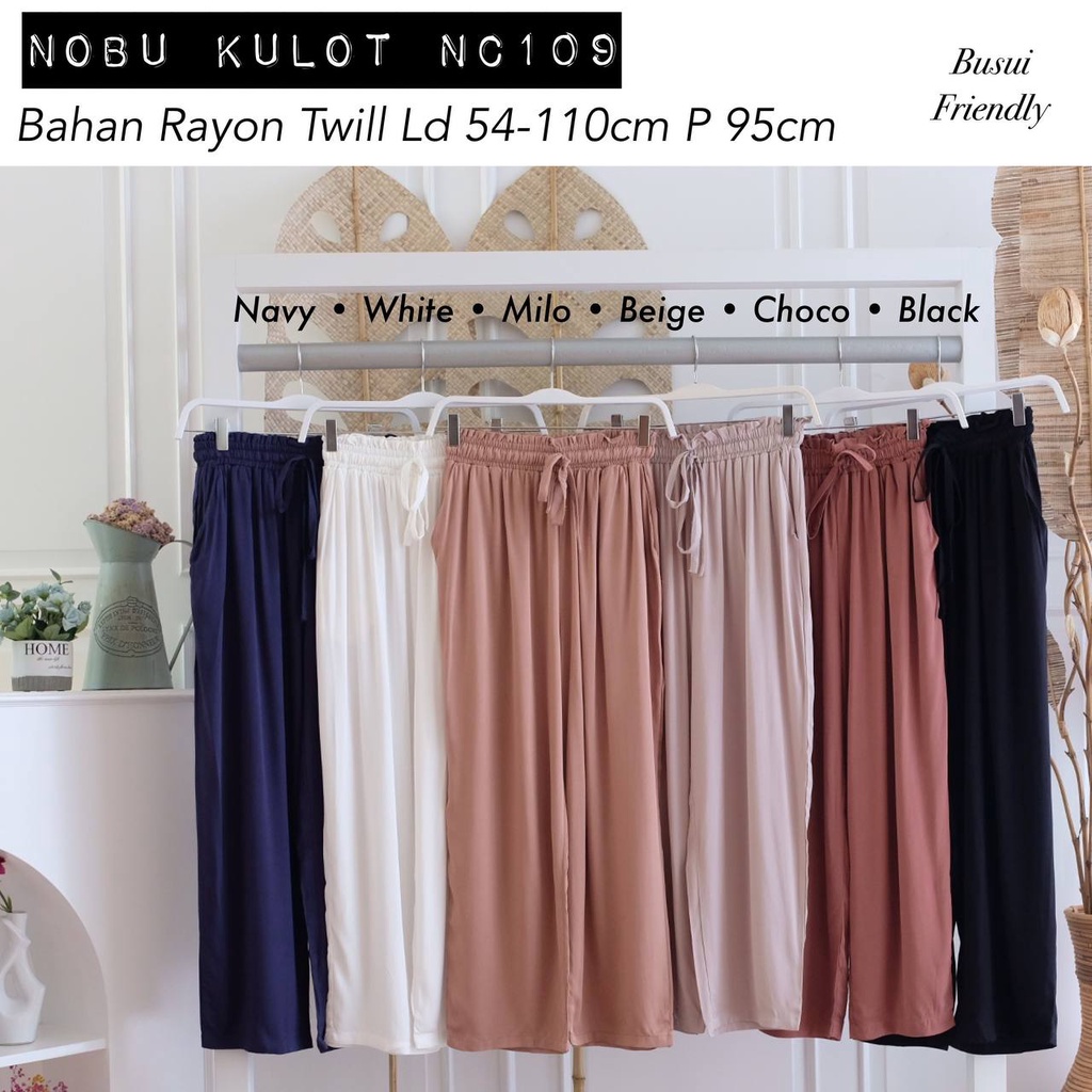 NOBU KULOT Muslimah_Hijrahku // CELANA RAYON // CELANA RAYON JUMBO // KULOT RAYON