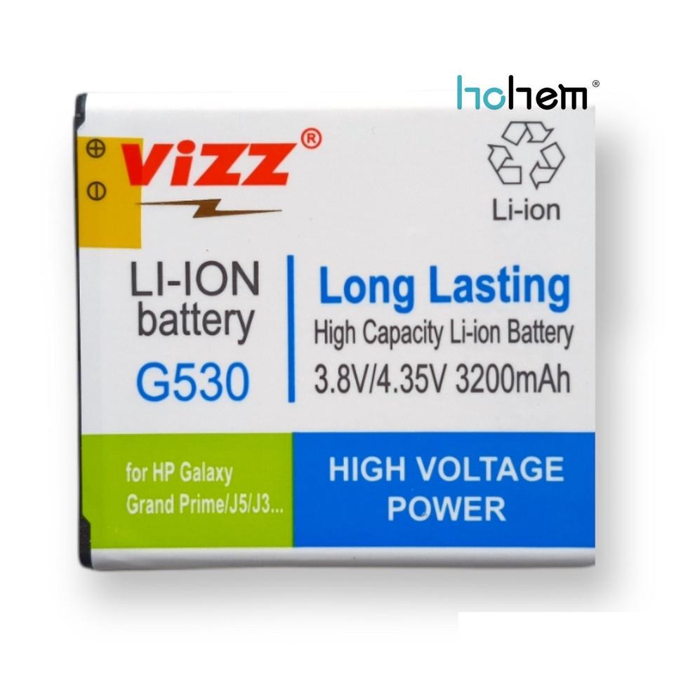 (F4P4) ☆ Baterai Vizz Double Power Original Samsung Galaxy Grand Prime J2 Prime J5 2015 A2 Core A260