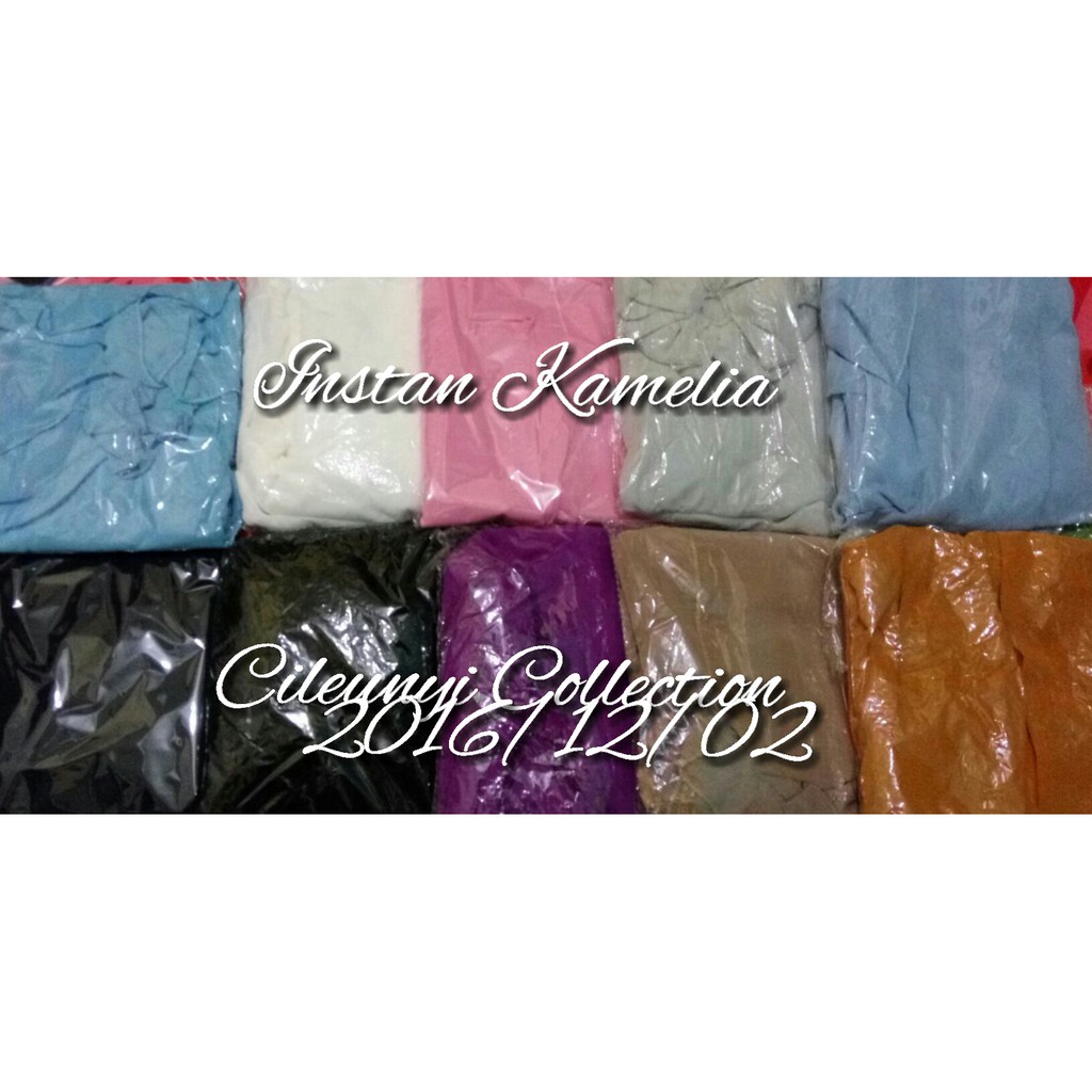 Instan Kamelia / Hijab Instant Kamelia Instan Kamelia / Kerudung Jilbab Siffon Cerutty Putih Ungu