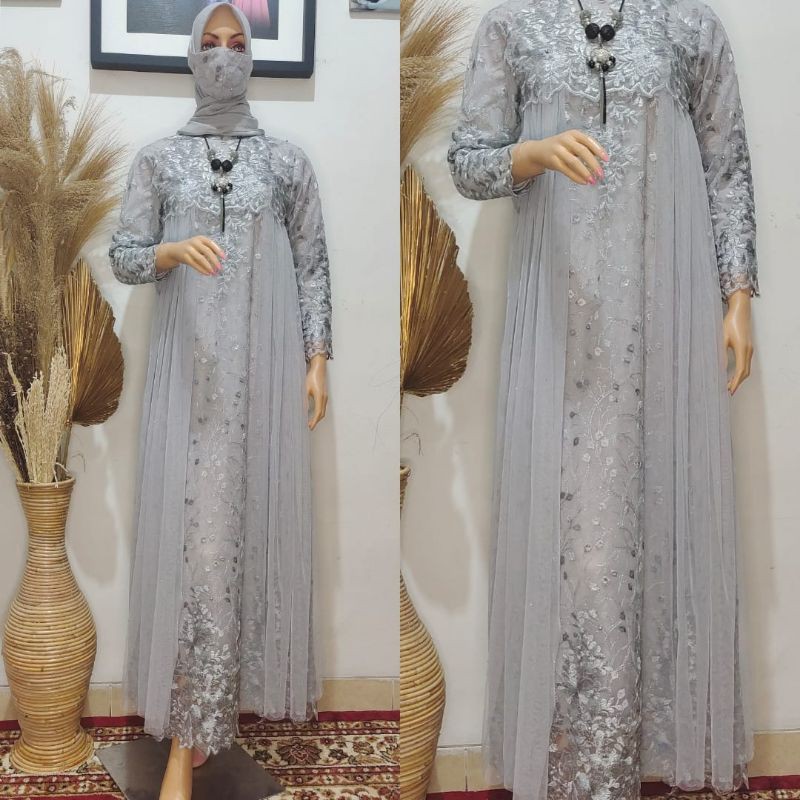 Gamis Tulle Aulia Slendang Gamis lebaran