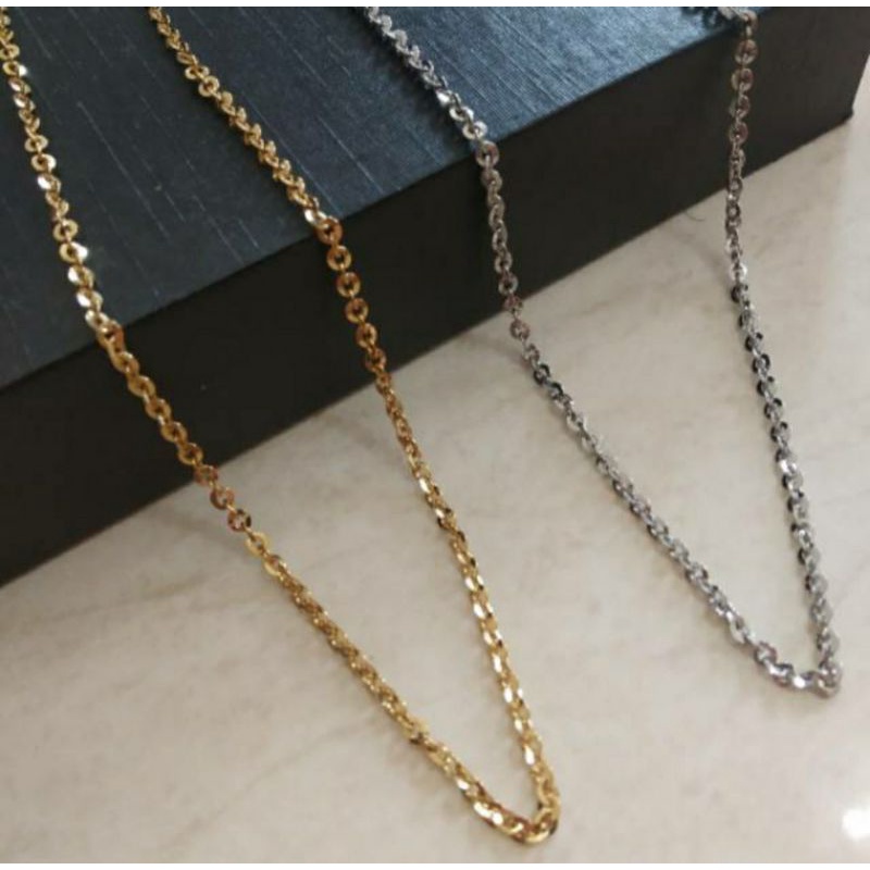 kalung titanium / kalung nuri kaca / antikarat antialergi tidak mudah luntur