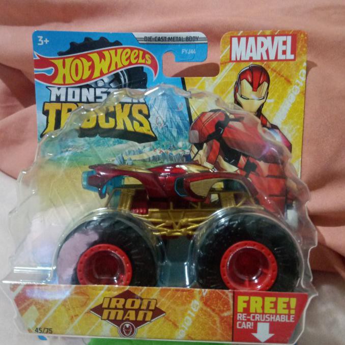 Hotwheels Hot Wheels Monster Trucks Truck Iron Man Ready Stok