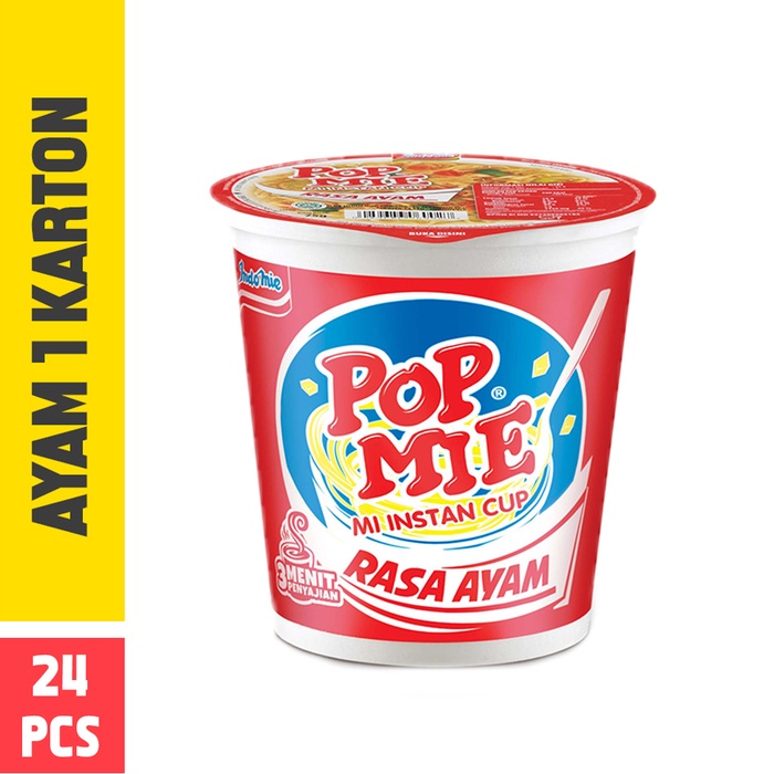 

Pop Mie Rasa Ayam 1 KARTON x 24 Cup