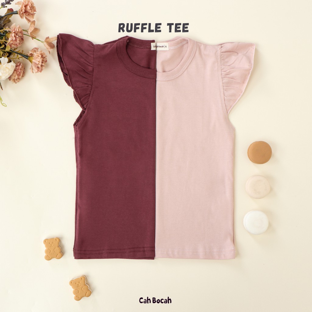 Cah Bocah Ruffle Tee Kaos Anak Perempuan