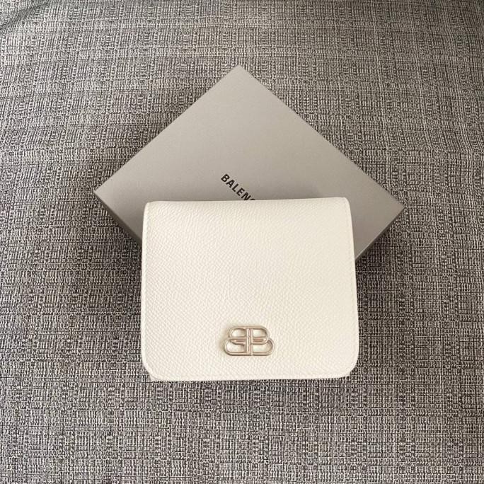 Dompet Balenciaga original - Balenciaga BB Compact Wallet Ivory gs