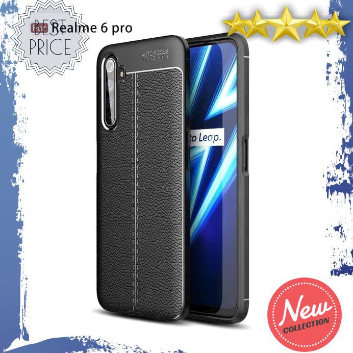 CASING HP REALME 6 REALME 6 PRO SOFT CASE AUTOFOCUS LEATHER KULIT