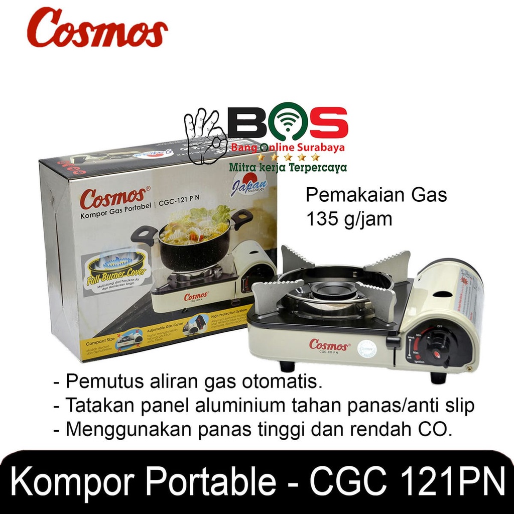 Kompor Gas Cosmos CGC 121 PN Kompor Camping CGC-121 PN Cosmos Kompor Gas