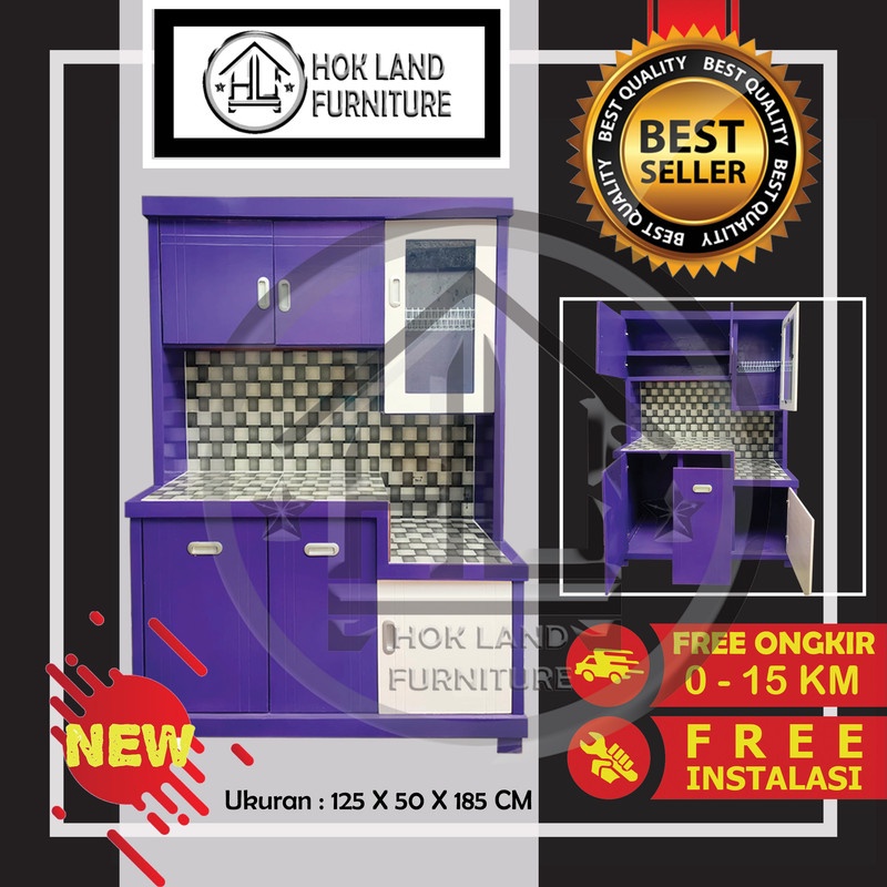 Lemari sayur 3 pintu lemari rak piring dapur minimalis / Lemari Sayur 3Pintu Kayu Multiplek / LS26