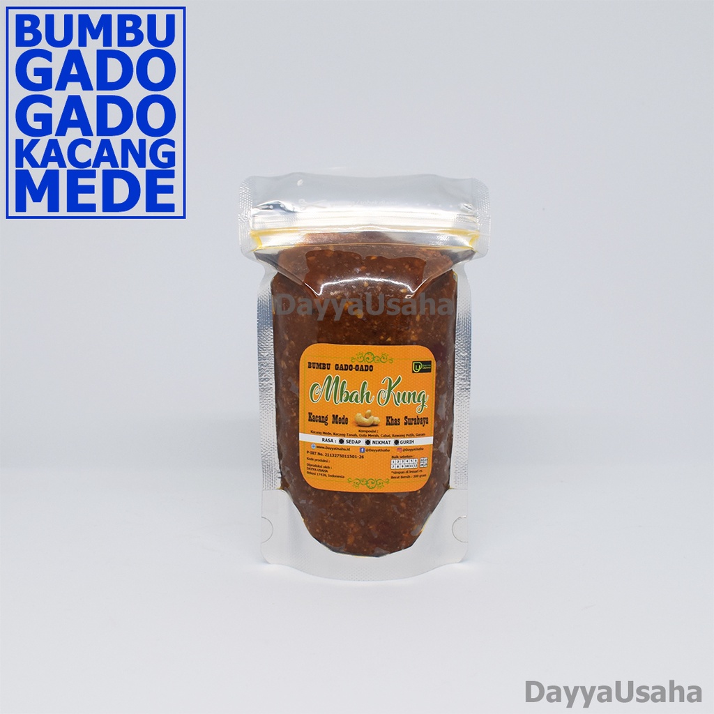 

Saus Bumbu Gado Gado Kacang Mede Mente Khas Surabaya cap MBAH Kung 200gr