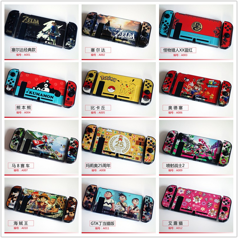 Dockable case Untuk Nintendo Switch Zelda Mario theme case Untuk Switch V1 V2 Model