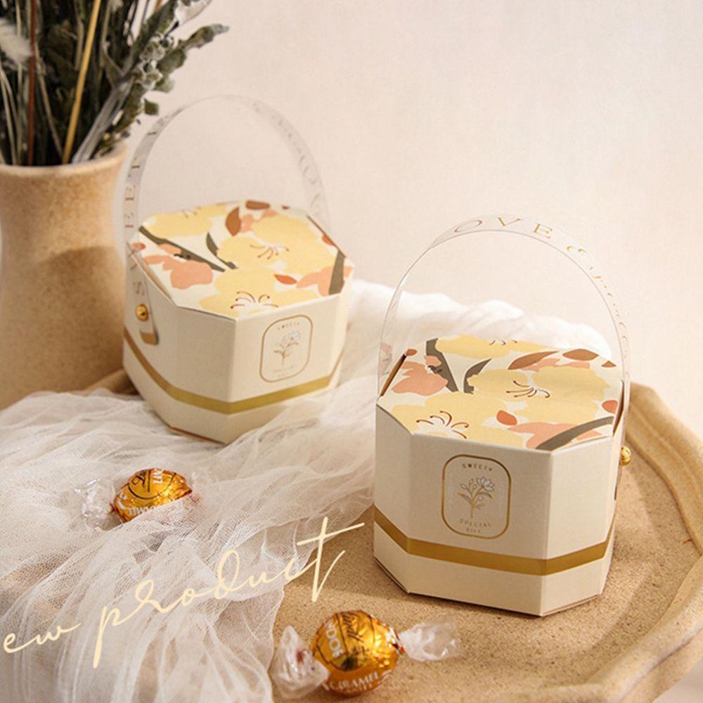 [Elegan] Candy Box Fresh European Style Packing Octagonal Perlengkapan Pesta Nikmat Pernikahan Romantis