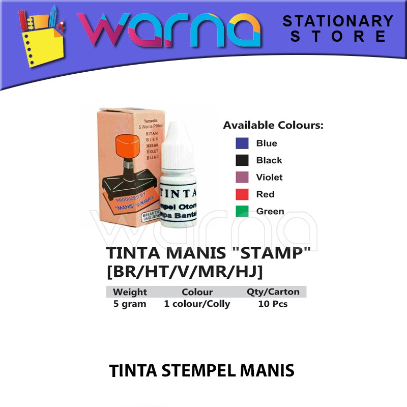 

TINTA STEMPEL MANIS TINTA STEMPEL OTOMATIS TINTA TETES MANIS