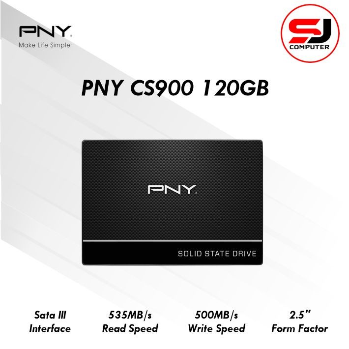 SSD PNY 120GB Sata 2.5&quot; CS900